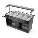 Arktic Buffet-Theke beheizt, GN 1/1, 1490x765x(H)1370mm – Bild 5