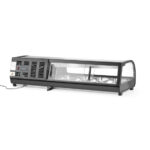 Arktic Sushi-Vitrine, Im Lieferumfang enthalten: 4x GN 1/3 (H) 40 mm., GN 1/3, Schwarz, 220-240V/190W, 1177x426x(H)296mm – Bild 3