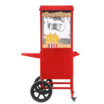 Hendi Popcorn-Maschine mit Fahrgestell, Rot, 220-240V/1155W, 940x510x(H)1553mm – Bild 2