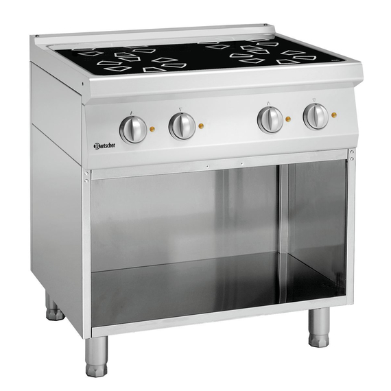 287420.jpg Bartscher Elektroherd 700, 4 Felder, UO – Bild 1
