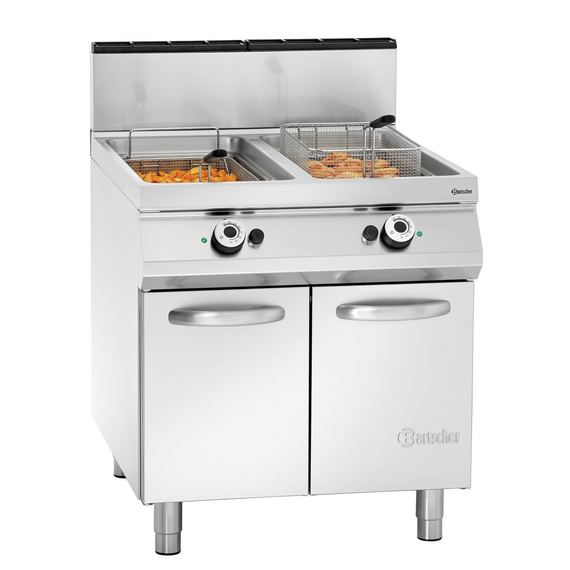 2959521_1.jpg Bartscher Gas-Standfritteuse, 2 Becken – Bild 1