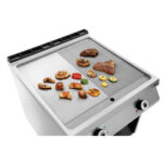 Bartscher Elektro-Griddleplatte, 1/2+1/2, OU – Bild 2