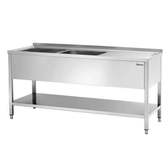 306310.jpg Bartscher Spüle 700, B 1800, 2 Becken LI – Bild 1