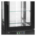 Tefcold Kühlvitrine (Kühlgerät) UPD400-C, Schwarz / Glas, EEK C – Bild 3