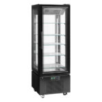 Tefcold Kühlvitrine (Gefriergerät) UPD400-F, Schwarz / Glas, EEK D