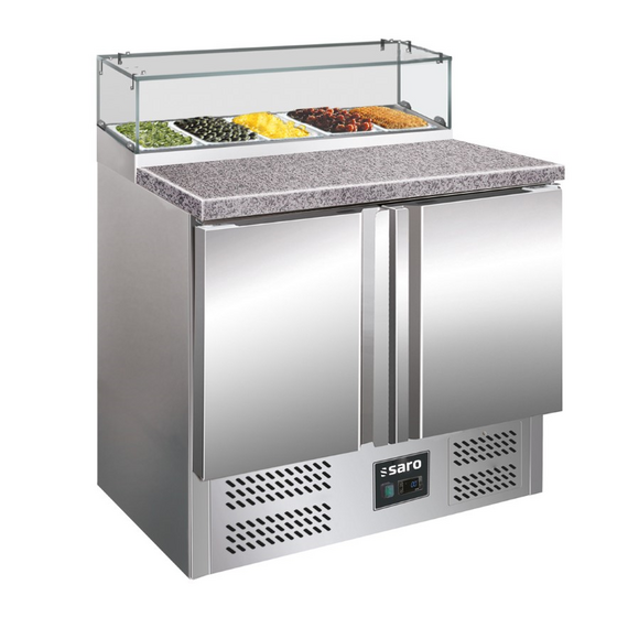 323-1101.png SARO Pizzatisch mit Glasaufsatz PS 200 G – Bild 1