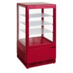 SARO Mini-Umluftkühlvitrine SC 70 rot