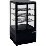 SARO Mini-Umluftkühlvitrine SC 70 schwarz