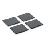 Was Germany Naturschieferplatte Set SLATE LINE, 10 x 10 cm, 4-teilig, Naturschiefer