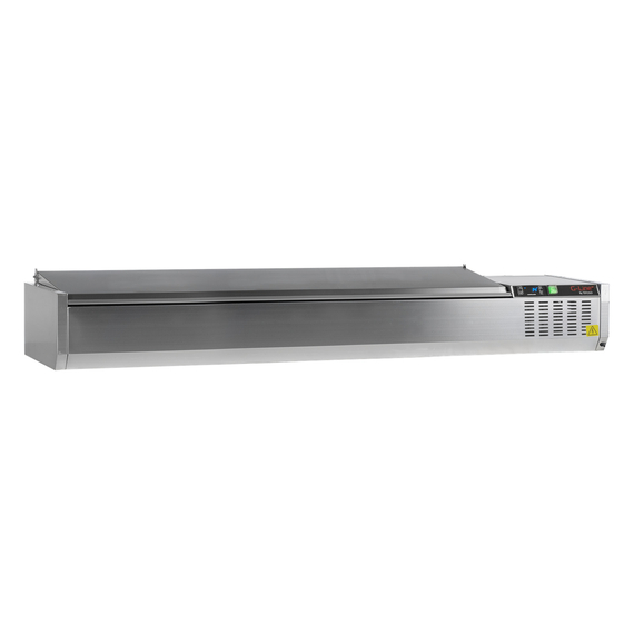 33594-GVC33-200-S-S.jpg G-Line by Tefcold Kühlvitrine GN1/4 GVC33-200 S/S, SS 201 – Bild 1