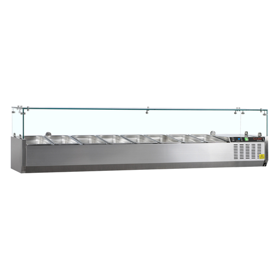 33601-GVC38-180.jpg G-Line by Tefcold Kühlvitrine GN1/3 GVC38-180, SS 201 – Bild 1