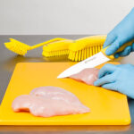 Schneidbrett, HACCP, Farbe gelb, 450 x 300 x 13 mm (BxTxH) – Bild 4