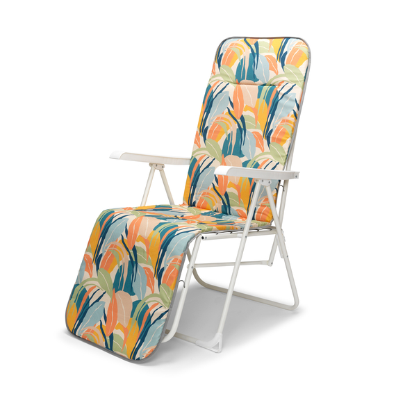 34306812-chiemsee-recliner-white-tropical-1.jpg Barths Chiemsee - Relaxsessel, Weiß - Tropisch – Bild 1
