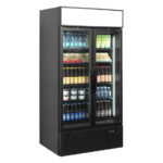 Tefcold Display-Kühlschrank in Schwarz FSC1000H BLACK, Schwarz RAL9005, EEK F – Bild 2