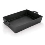 Was Germany Bräter mit 2 angegossenen Seitengriffen, 39 x 27 x 7 cm, Gusseisen