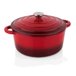 Was Germany Topf, Ø 26 cm, Höhe 12 cm, rot, Gusseisen, Edelstahl, emailliert