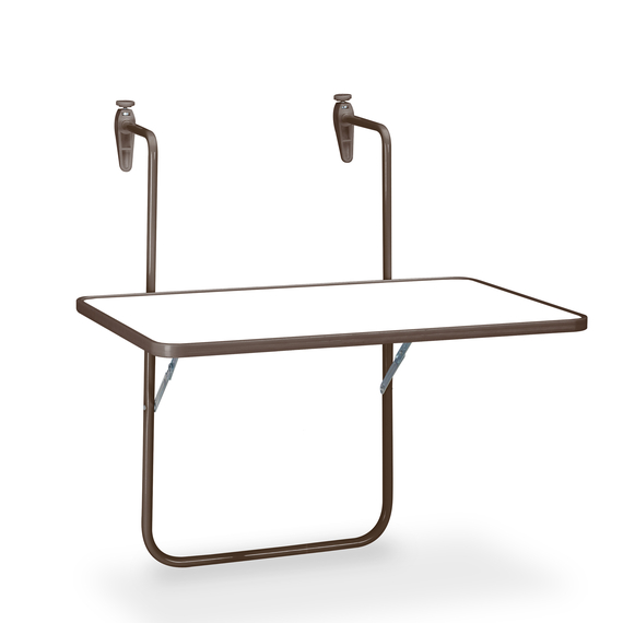 36506490-boy-balcony-hangingtable-brown-white_1.jpg Barths Boy - Balkontisch 60x40 cm, Braun-Weiß – Bild 1