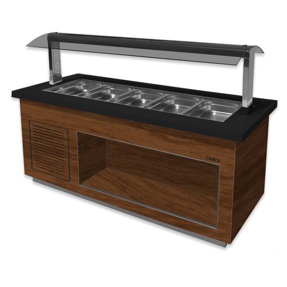 366-2200_-_366-2215_4hoc-id.jpg SARO Salatbar Premium Line SB-K230 braun/schwarz – Bild 1