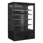 Tefcold Supermarkt-Multideck-Kühlschrank EXTRA1250CD, Schwarz / Glas, EEK D