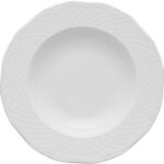 Tiefer Teller, Porzellan, weiß, Serie Aphordite, Lubiana, D. 225 mm