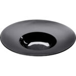Porzellan Suppenteller aus der Serie Gourmet Kontrast, schwarz, Ø 230 mm