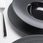 Porzellan Suppenteller aus der Serie Gourmet Kontrast, schwarz, Ø 305 mm – Bild 2