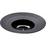 Suppenteller, reliefierter Rand, Serie Gourmet Kontrast, schwarz, D. 305 mm