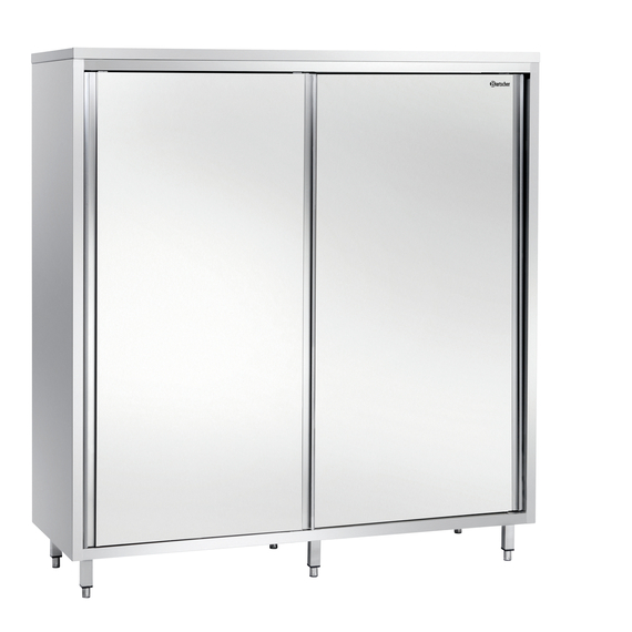 398140.jpg Bartscher Hochschrank 600, B1400, 2ST, CNS – Bild 1