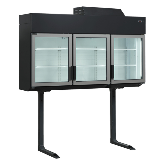 41046-MTF185B-VS.jpg Tefcold Supermarkt-Wandgefrierschrank MTF185B VS, Schwarz, EEK C – Bild 1