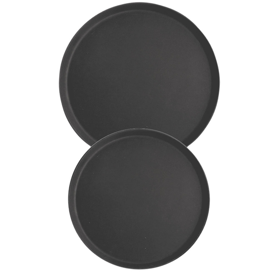 412400V001_MAIN_PRODUCT_PHOTO_cZD6LOs6fmkW.jpg Tablett rund, mit rutschhemmender Oberfläche, schwarz, Ø 40,5 cm, Höhe 2,5 cm – Bild 1