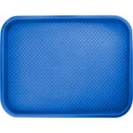 Fast Food Tablett 350 x 450 mm, blau