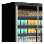 Tefcold Supermarkt-Multideck-Kühlschrank Galaxy+ GP14FGD Black, Schwarz RAL9005, EEK B – Bild 3