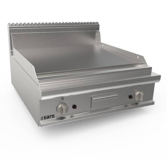 423-8610_LQ_FTG4BBLK_800X900X270_DX.jpg SARO Gasgriddleplatte 800mm breit Tischgerät glatt LQ – Bild 1