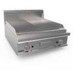 SARO Gasgriddleplatte 800mm breit Tischgerät 1/2+1/2 LQ