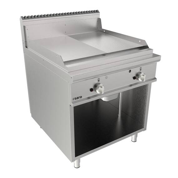 423-8645_LQ-FTG4BAMK.jpg SARO Gasgriddleplatte 800mm breit Standgerät 1/2+1/2 LQ – Bild 1