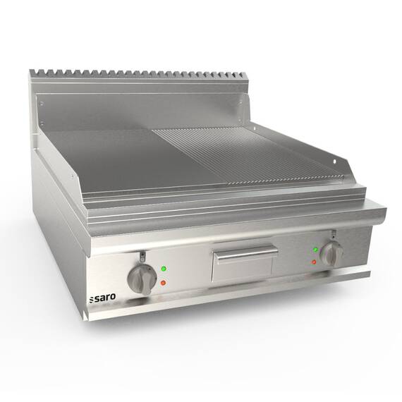 423-8720_LQ-FTE4BBMK_800X900X270H_DX.jpg SARO Elektrogriddleplatte 800mm breit Tisch 1/2+1/2 LQ – Bild 1