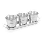 Hendi Tischeimerchen mit Untergestell, 3 Stk., 415x130x(H)125mm