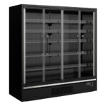 Tefcold Supermarkt-Multideck-Kühlschrank Galaxy+ GP20FGD Black, Schwarz RAL9005, EEK B