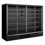 Tefcold Supermarkt-Multideck-Kühlschrank Galaxy+ GP26FGD Black, Schwarz RAL9005, EEK B