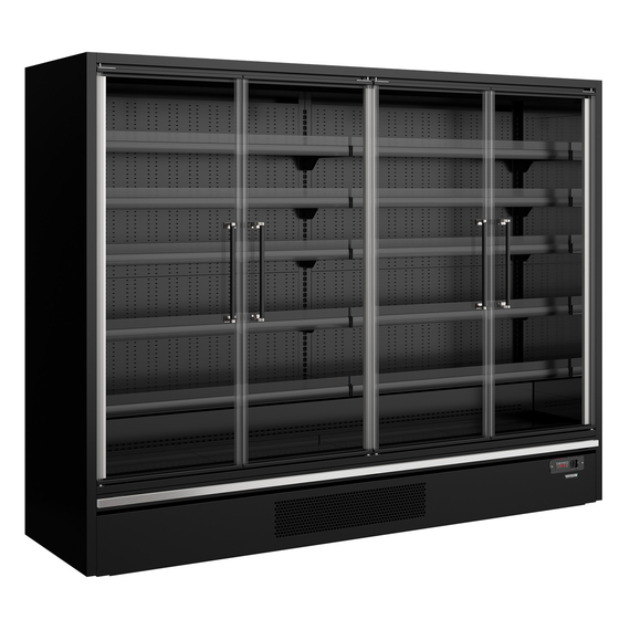 43818-Galaxy-GP26FGD-Black.jpg Tefcold Supermarkt-Multideck-Kühlschrank Galaxy+ GP26FGD Black, Schwarz RAL9005, EEK B – Bild 1