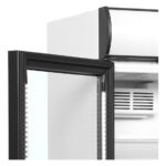 Tefcold Flaschenkühlschrank, Anschlag links CEV425CP 2 LED L/H, Weiß, EEK D – Bild 3