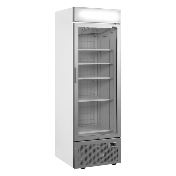 43907-UFSC1450GCP-NF-Silver.jpg Tefcold Displaygefrierschrank UFSC1450GCP NF Silver, Weiß, EEK C – Bild 1
