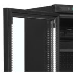 Tefcold Flaschenkühlschrank, Anschlag links CEV425 BLACK L/H, Schwarz, EEK D – Bild 3
