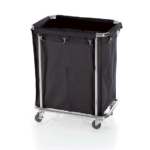 Was Germany Wäschewagen, schwarz , 65 x 45 x 84 cm, verchromt, Nylon