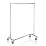 Was Germany Garderobenwagen, Z-Form, 120 x 53 x 170 cm, Chromnickelstahl