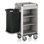 Was Germany Zimmerservicewagen ISABELLA, 95 x 55 x 116 cm, helle Kanten, Aluminium, MDF