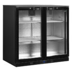 Tefcold Backbar-Kühlschrank DB201H, Schwarz RAL9005, EEK A