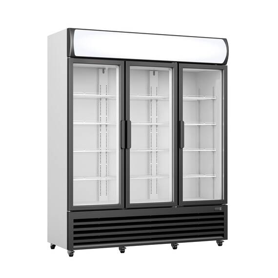 453-1019.jpg SARO Kühlschrank, Glastüren + Werbetafel, GTK 1065 – Bild 1