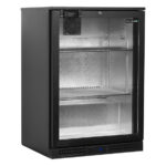 Tefcold Backbar-Kühlschrank BA16H, Schwarz, EEK A