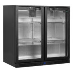 Tefcold Backbar-Kühlschrank BA26H, Schwarz, EEK A